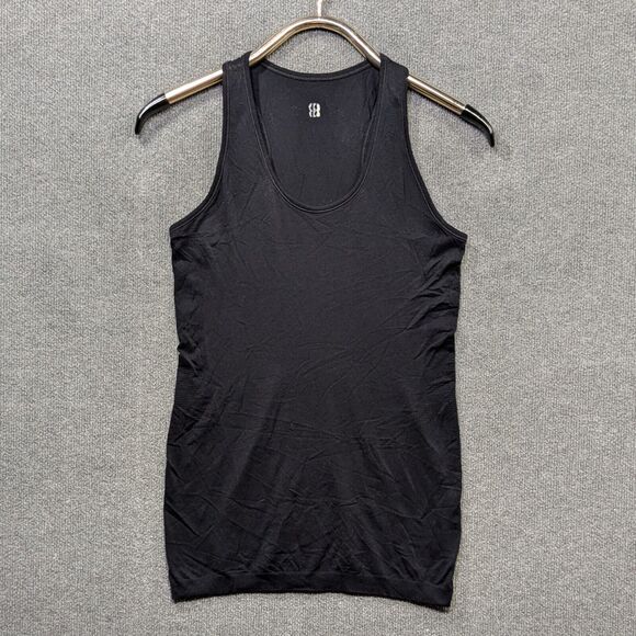 Sweaty Betty London Tank Top Womens Medium Racerback Excercise Running Gym Blac - Picture 1 of 10